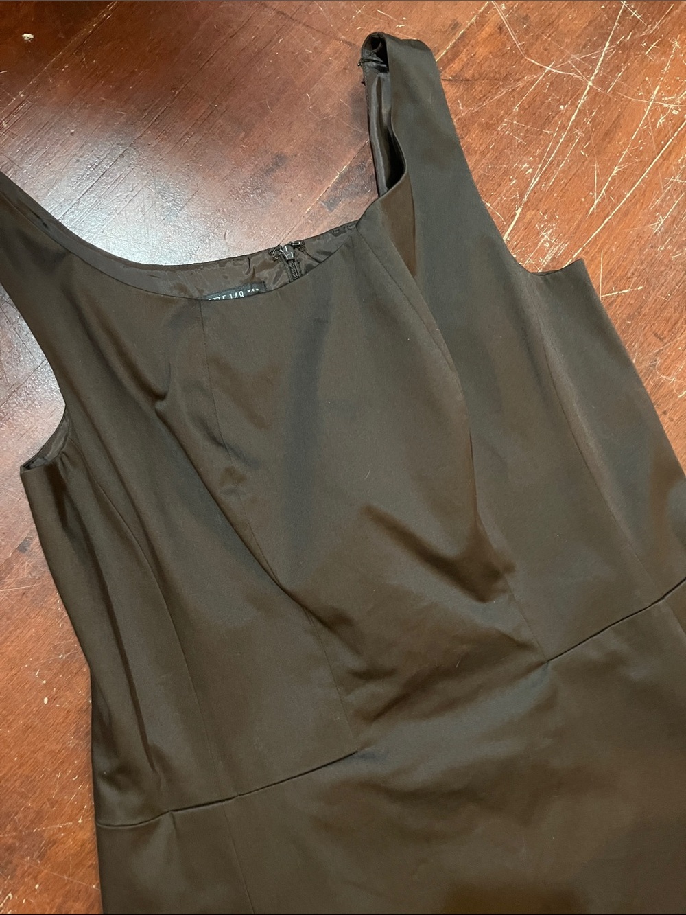 Lafayette 148 New York Black Sleeveless A-Line Dress - Picture 3 of 12